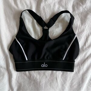 ALO YOGA Airlift Suit Up Bra in Black/White